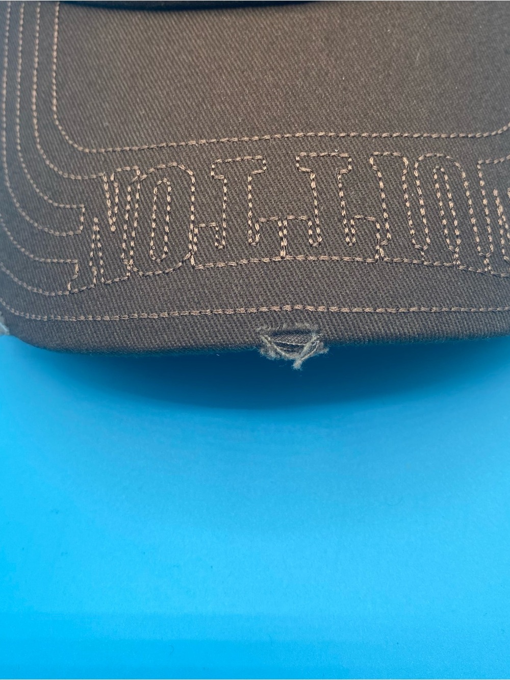Louis Vuitton Brown Embroidered LV Logo Cap - Picture 2 of 4
